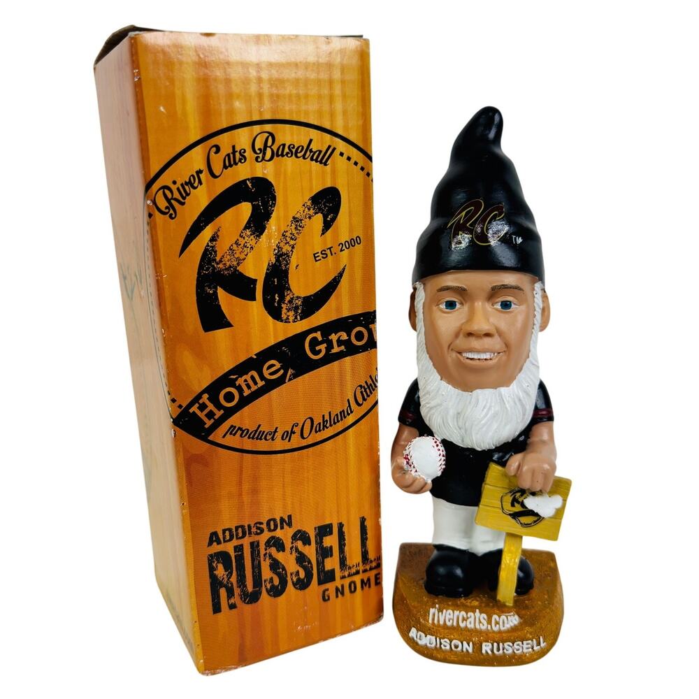 5 for $25| 2014‎ Addison Russell Sacramento River Cats Garden Gnome 7" Figure